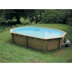 Spruce Timberpool 6,40X4,0m Stretched Octagonal 